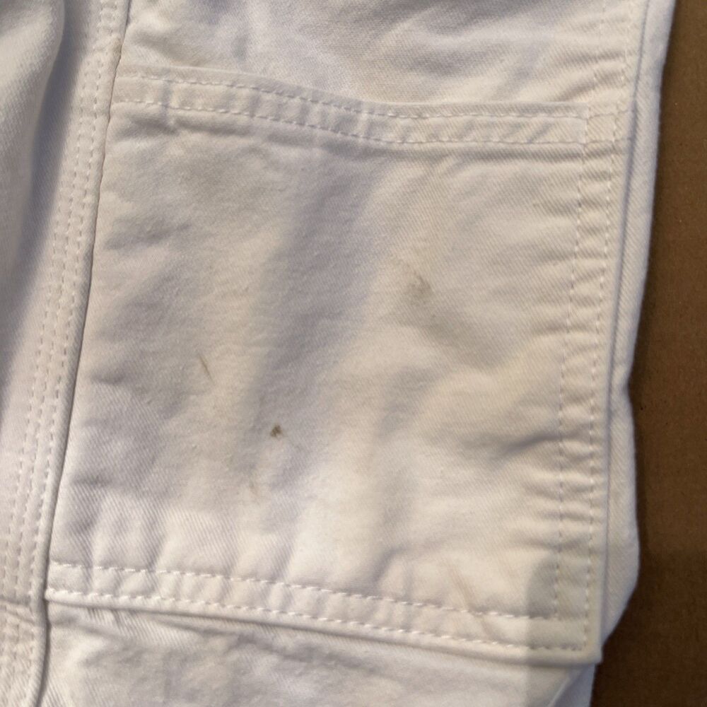 Dickies Pants Mens 32x32 White Canvas Carpenter Painter Relaxed Fit Workwear - Picture 8 of 16